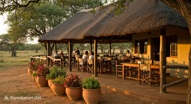 Ресторан при отеле Хлухлуве